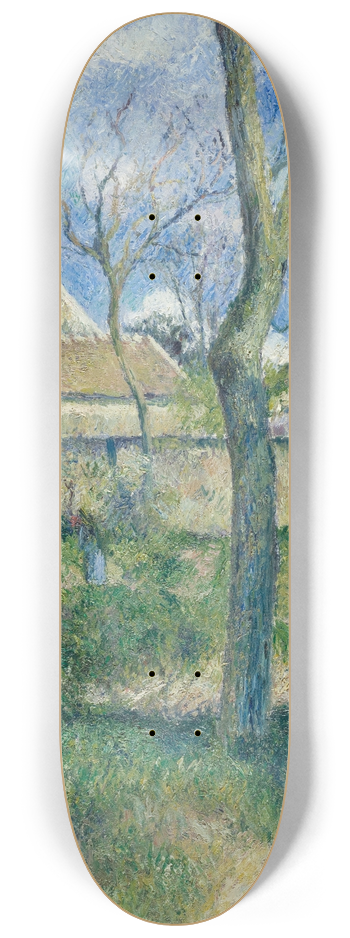 Camille Pissarro - The Path to Les Pouilleux, Pontoise 8.25 inch art skate deck