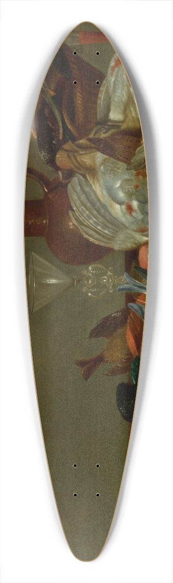 Cornelis Mahu - Still Life with Game Birds 39.3 inch art pintail longboard deck