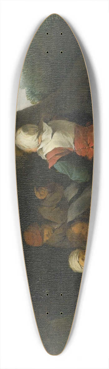 Cornelis Pietersz. Bega - A Peasant Family Gathered Before an Open Fire 39.3 inch art pintail longboard deck