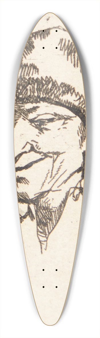 Cornelis Pietersz. Bega - Leende bonde 39.3 inch art pintail longboard deck