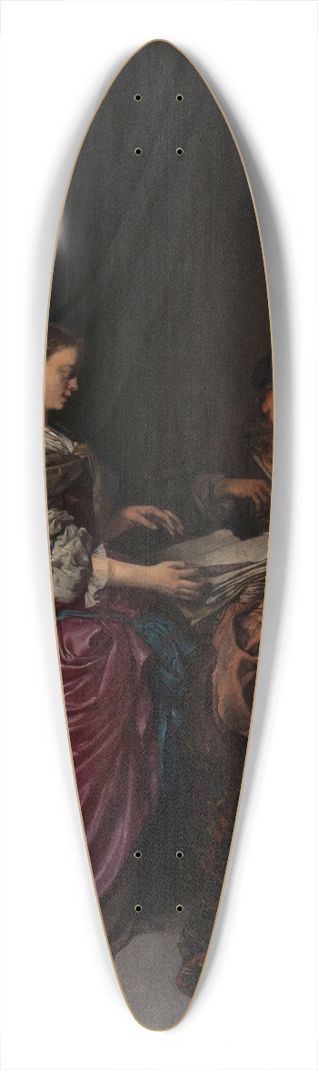 Cornelis Pietersz. Bega - The Duo 39.3 inch art pintail longboard deck