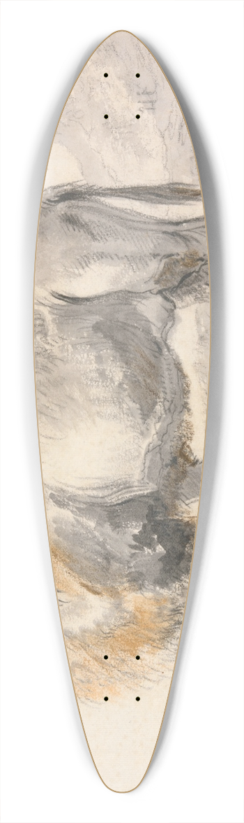 Cornelis Saftleven - A Camel 39.3 inch art pintail longboard deck