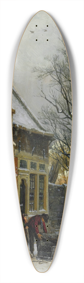 Cornelis Springer - A View Of Haarlem 39.3 inch art pintail longboard deck