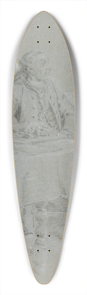 Cornelis Troost - Cavalier sitting at the table 39.3 inch art pintail longboard deck