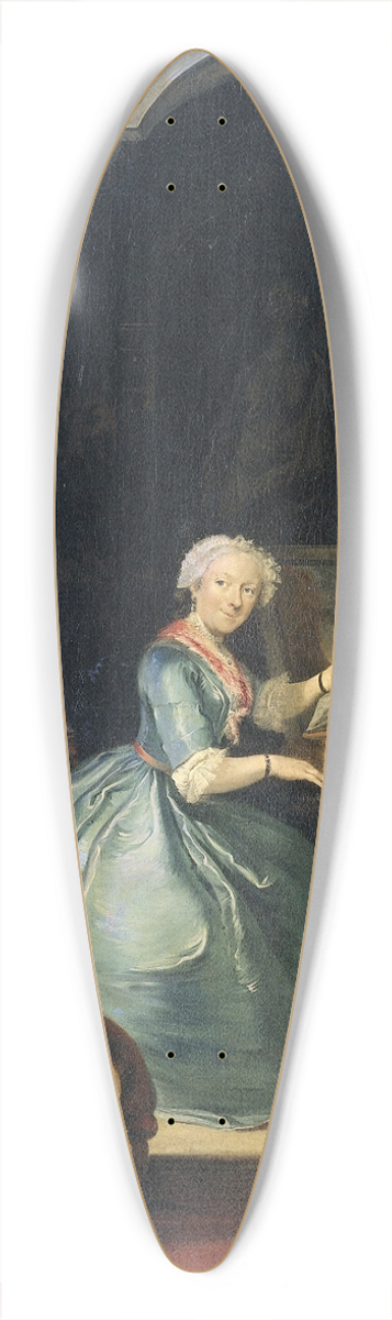 Cornelis Troost - Family Group near a Harpsichord 39.3 inch art pintail longboard deck