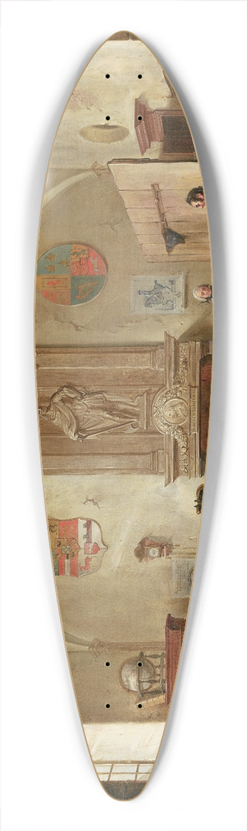 Cornelis Troost - Guardroom Scene 39.3 inch art pintail longboard deck