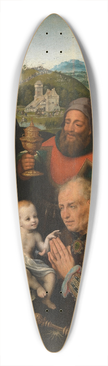 Cornelis van Cleve - The Adoration of the Magi 39.3 inch art pintail longboard deck