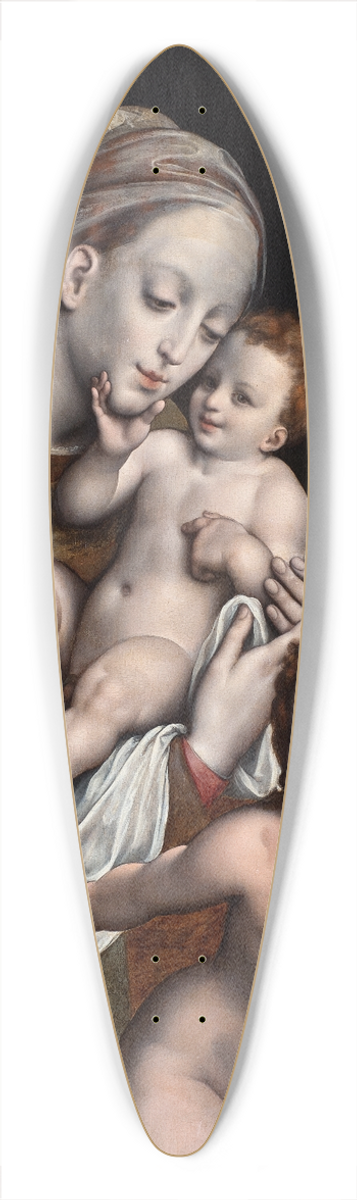 Cornelis van Cleve - The Holy Family with the Infant St John 39.3 inch art pintail longboard deck