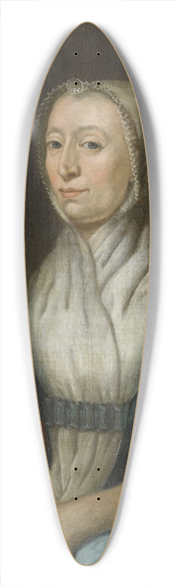 Cornelis Van Cuylenburgh II - Portrait of Eva Goudriaan-de Veer 39.3 inch art pintail longboard deck