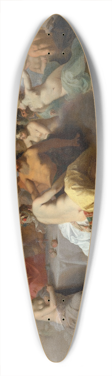 Cornelis Van Poelenburch - Council of The Gods 39.3 inch art pintail longboard deck