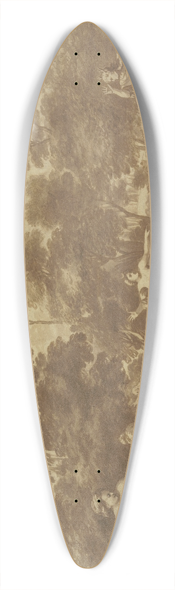 Cornelis Van Poelenburch - Diana and Actaeon 39.3 inch art pintail longboard deck