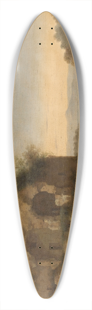 Cornelis Van Poelenburch - Landscape with a Ruin 39.3 inch art pintail longboard deck
