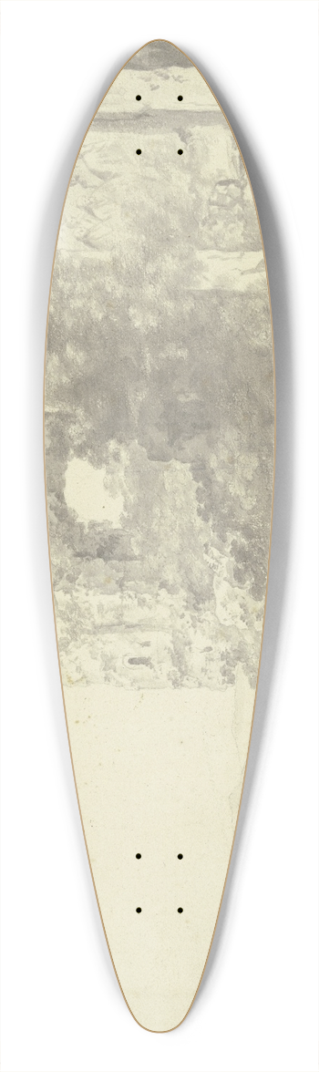 Cornelis Van Poelenburch - Roman ruins 39.3 inch art pintail longboard deck