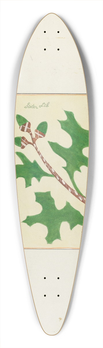 Cornelius Christoffels and Margaret Linsley - Autograph Quilt 39.3 inch art pintail longboard deck