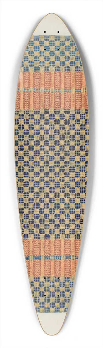 Cornelius Christoffels - Coverlet (Reverse Side) 39.3 inch art pintail longboard deck