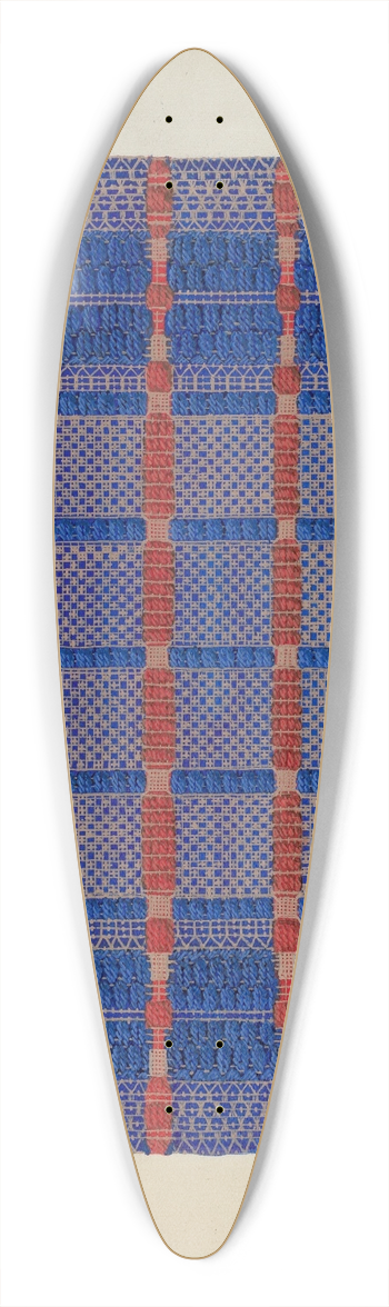 Cornelius Christoffels - Coverlet (Section) 39.3 inch art pintail longboard deck