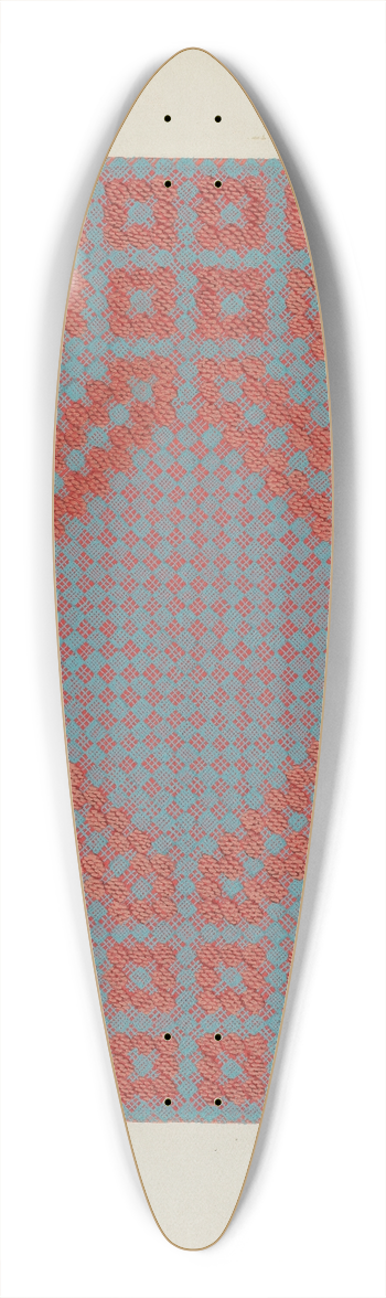 Cornelius Christoffels - Coverlet  Section of Reverse Side 39.3 inch art pintail longboard deck