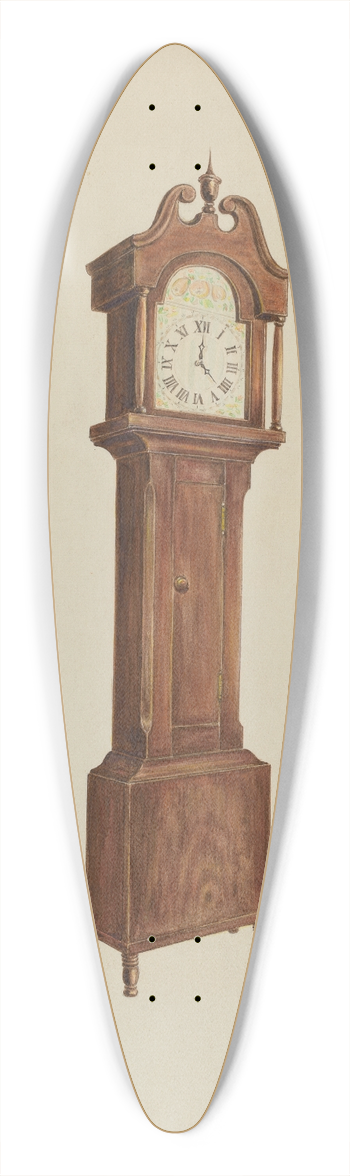 Cornelius Christoffels - Grandfather Clock 39.3 inch art pintail longboard deck
