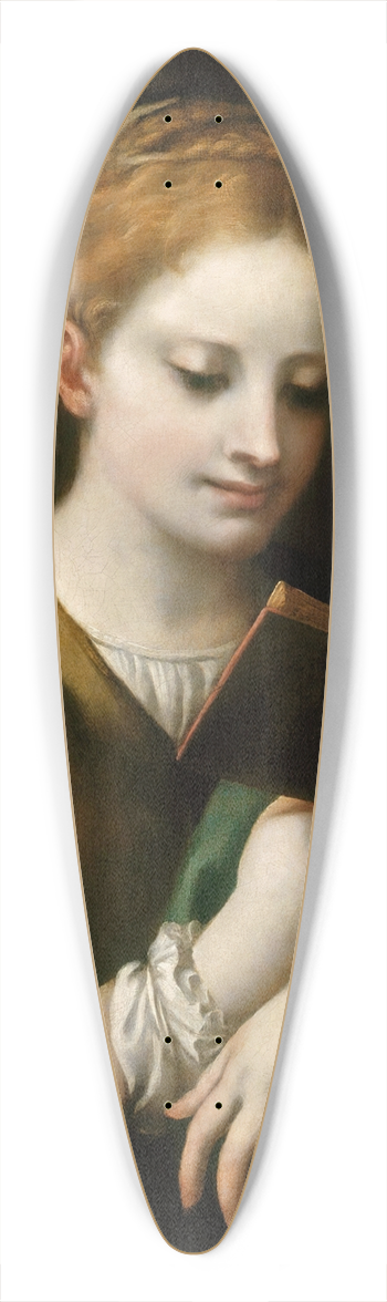 Correggio - Saint Catherine Reading 39.3 inch art pintail longboard deck