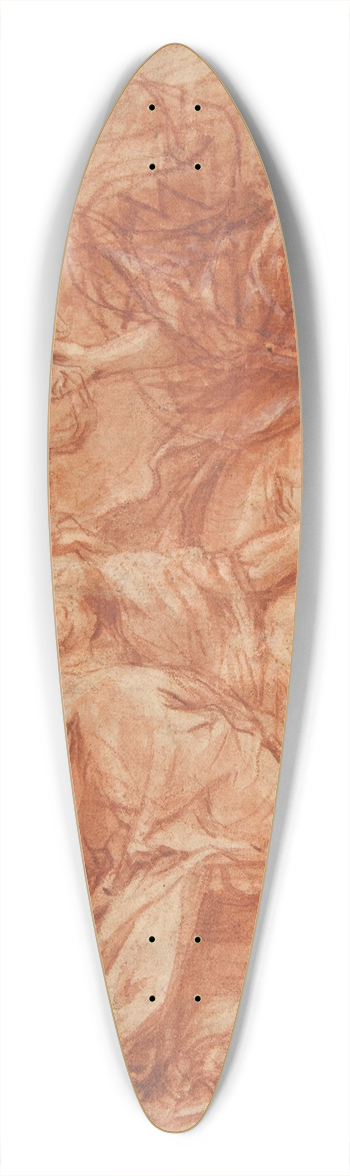 Cosimo Ulivelli - Truth Removing the Blinders from the Eyes of Ignorance 39.3 inch art pintail longboard deck