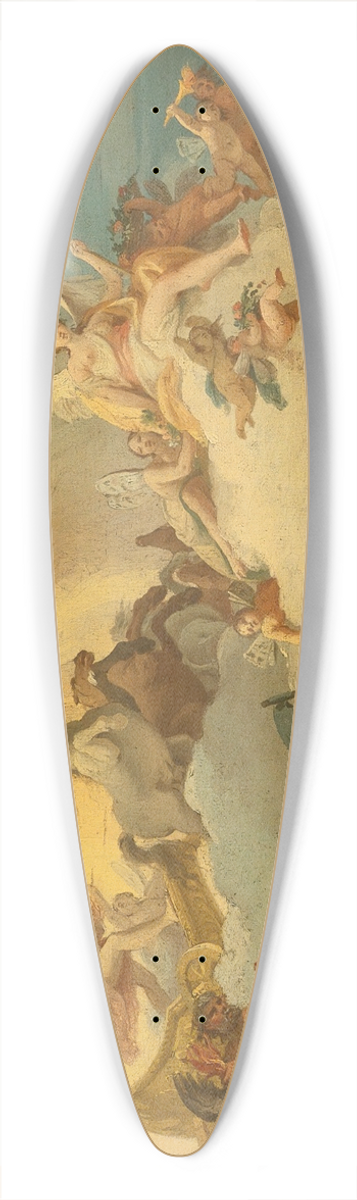 Costantino Cedini - Aurora With Apollo Driving The Sun Chariot 39.3 inch art pintail longboard deck