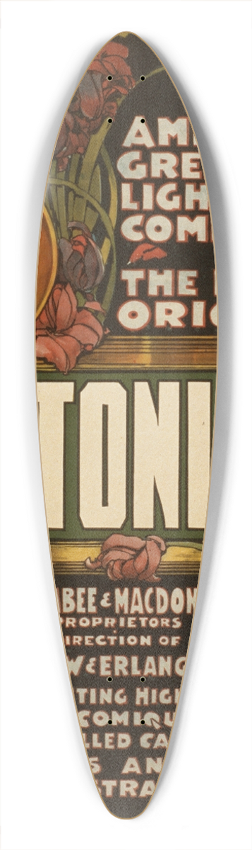 Courier Litho. Co. - Bostonians 39.3 inch art pintail longboard deck