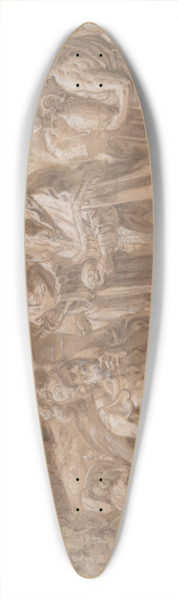 Crispijn van den Broeck - Abraham andMelchizedek 39.3 inch art pintail longboard deck