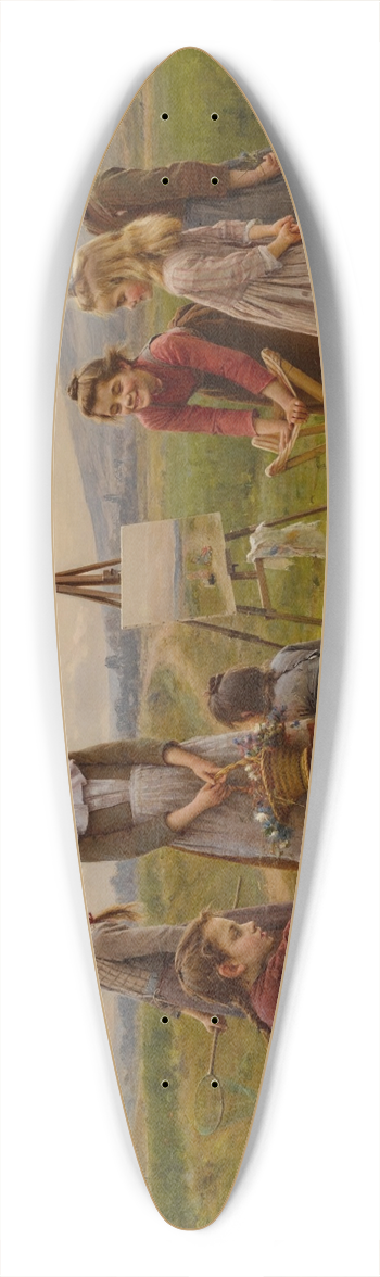 Csar Pattein - The Young Artists 39.3 inch art pintail longboard deck