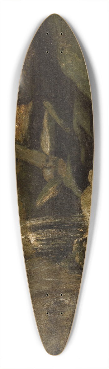 Curt Agthe - Waterfall 39.3 inch art pintail longboard deck
