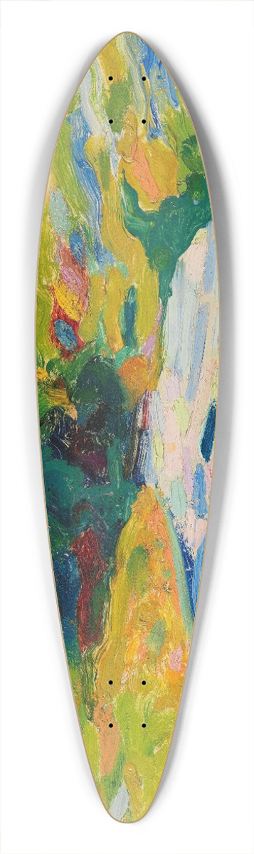 Curt Herrmann - Landschaft mit Flusslauf 39.3 inch art pintail longboard deck