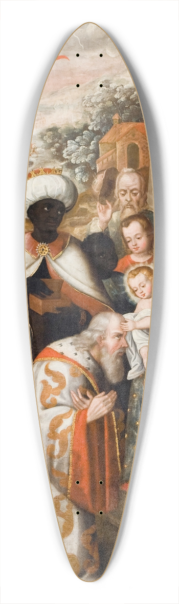 Cusco School - Adoration of the Magi 39.3 inch art pintail longboard deck