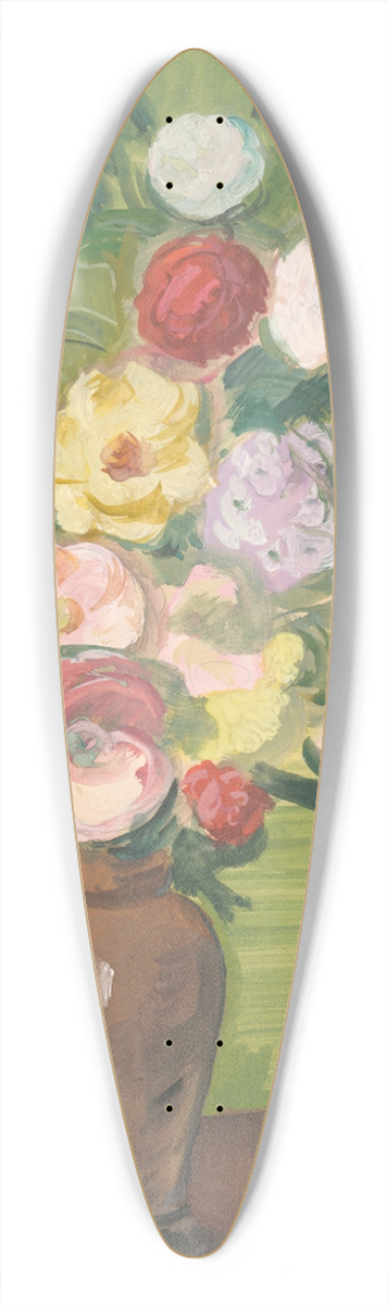 Cyprin Majernk - Bouquet 39.3 inch art pintail longboard deck