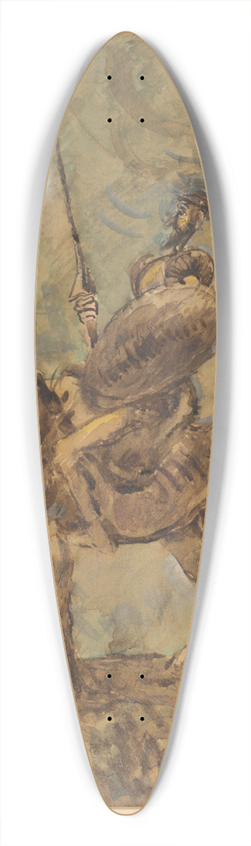 Cyprin Majernk - Don Quixote 39.3 inch art pintail longboard deck