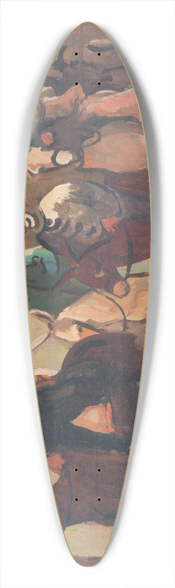 Cyprin Majernk - Entering the Ring 39.3 inch art pintail longboard deck