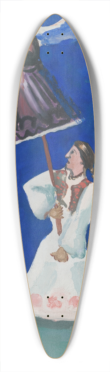 Cyprin Majernk - Morena. 39.3 inch art pintail longboard deck