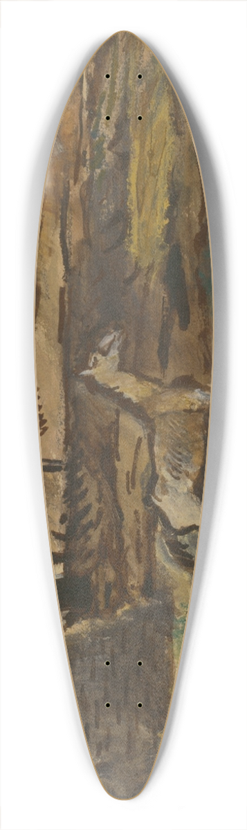 Cyprin Majernk - On the Pasture 39.3 inch art pintail longboard deck