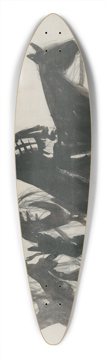 Cyprin Majernk - Riders 39.3 inch art pintail longboard deck