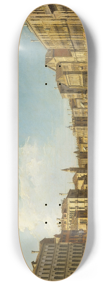 Canaletto - Venice, the Grand Canal from the Palazzo Foscari to the Carit 8.25 inch art skate deck