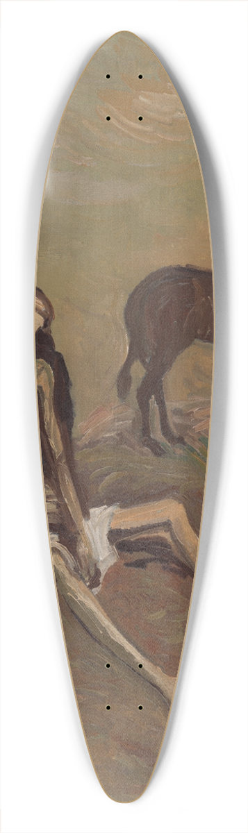 Cyprin Majernk - The Good Samaritan 39.3 inch art pintail longboard deck