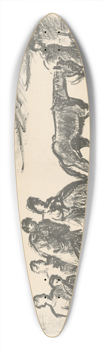 Cyprin Majernk - Vysahovalci 39.3 inch art pintail longboard deck