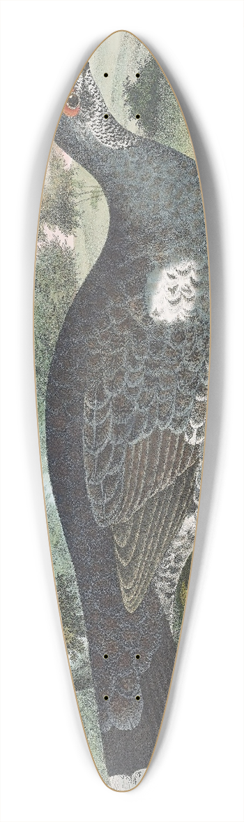Daniel Giraud Elliot - Dusky Grouse 39.3 inch art pintail longboard deck