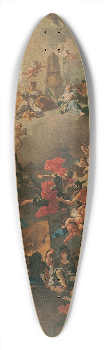 Daniel Gran - Allegorie auf die glckliche Regierung Mhrens 39.3 inch art pintail longboard deck