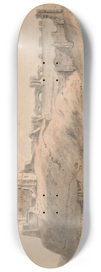 Capt. Francis Grose - Norham Castle, Northumberland 8.25 inch art skate deck
