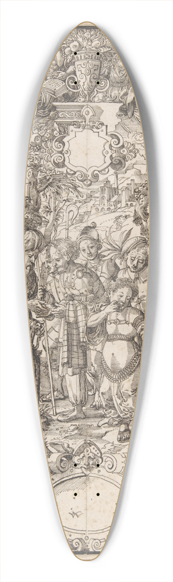 Daniel Lindtmayer - Joseph Sold by His Brothers into Egypt 39.3 inch art pintail longboard deck