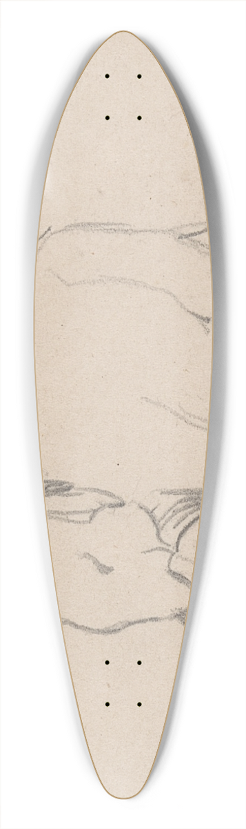 Daniel Maclise - An Elephant, facing left 39.3 inch art pintail longboard deck