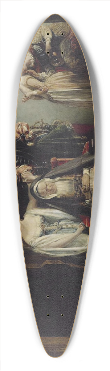 Daniel Maclise - Francis The First And Diane Of Poitiers 39.3 inch art pintail longboard deck