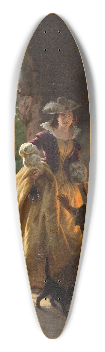 Daniel Maclise - Gypsy Fortune Teller 39.3 inch art pintail longboard deck