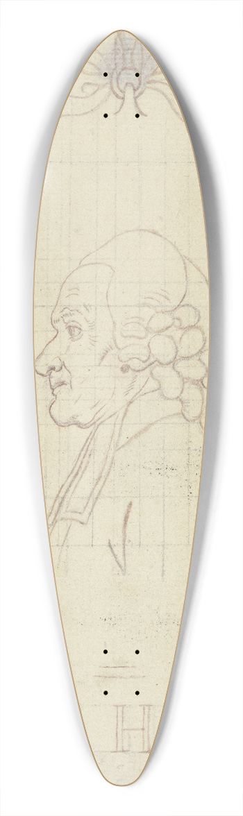 Daniel Nikolaus Chodowiecki - Bildnis des Johann August Hermes 39.3 inch art pintail longboard deck