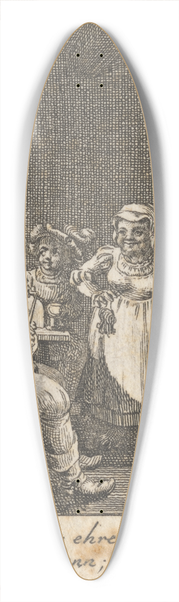 Daniel Nikolaus Chodowiecki - Henry IV, Part I, Act II, Scene IV 39.3 inch art pintail longboard deck