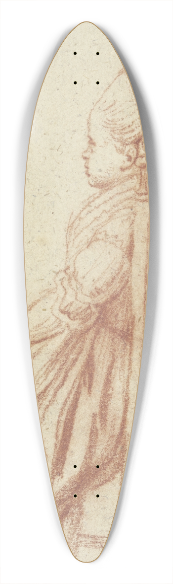 Daniel Nikolaus Chodowiecki - Junges Mdchen auf einem Stuhl sitzend 39.3 inch art pintail longboard deck